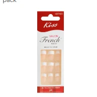 Kiss Salon French White Full Cover Ready To Wear Nails