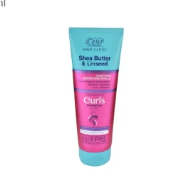 Eva Hair Clinic Curls Shampoo with Shea Butter & Linseed for Defining & Hydrating Curly Hair - sulfate free, silicone free, parabens free 230 ml