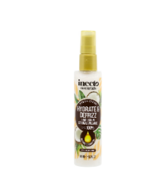 Inecto Naturals Dream Cream Hydrating & Anti-Frizz Hair Serum with Coconut Oil - vegan, silicone free 100 ml
