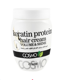 Cosmo Volumizing & Shining Hair Cream with Keratin & Protein - animal testing free 500 ml