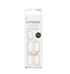 ImPRESS Color Press-On Manicure White Nail Kit Frosting 019 1 pack