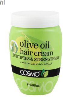 Cosmo Fortifying & Strengthing Hair Cream with Olive Oil 500 ml