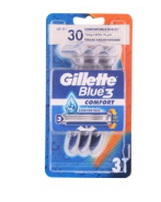 Gillette Blue 3 Comfort Razors 3 per pack