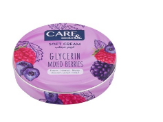 Care & More Softening Face, Hand & Body Cream Mixed Berries Scent with Glycerin 75 ml