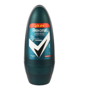 Rexona Advanced Protection Invisible 72H Antiperspirant Roll-On Deodorant for Men (-5 EGP) - alcohol free 50 ml
