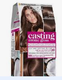 L'Oreal Casting Gloss Hair Color Light Chestnut (500) - لوريال كاستينج صبغه جلوس كستنائى فاتح (500)