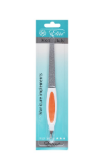Elite 2in1 White & Orange Nail File & Cuticle Trimmer 1 pcs