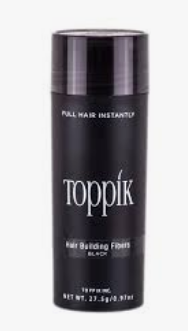 TOPPIK HAIR FIBER BLACK 27.5 GM - ألياف شعر توبيك سوداء 27.5 غرام