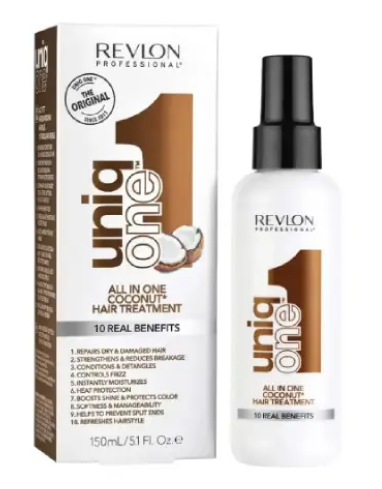 REVLON UNIQ ONE COCONUT SPRAY 150 ML - بخاخ جوز الهند ريفلون يونيك ون 150 مل