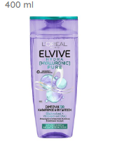 L'Oreal Elvive Hydra Pure 72H Purifying Shampoo with Salicylic & Hyaluronic Acids for Oily Scalp & Dehydrated Lengths 400 m