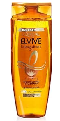 L'Oreal  Dry Oil Nourishing Shampoo 400ml- لوريال شامبو زيوت جافه مغذي بالزيت 400مل
