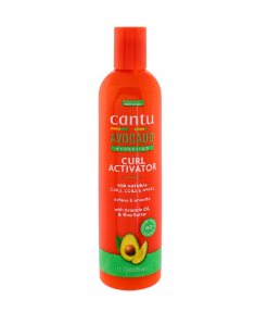 Cantu Hydrating Curl Activator Cream with Avocado Oil & Shea Butter for Curly & Wavy Hair - silicone free, paraffins free, parabens free 355 ml