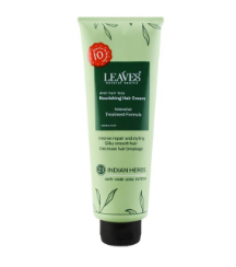 Leaves Nourishing, Repairing & Anti-Hair Loss Cream with Indian Herbs - parabens free, silicon free, alcohol free 250 ml