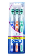 ORAL-B CLASSIC 40 MEDIUM TOOTHBRUSH (2+1)  089