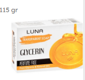 Luna Transparent Soap Bar with Glycerin & Natural Oils - perfume free 115 gr