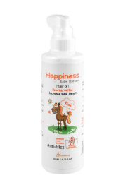Happiness Nourishing, Softening & Anti-Frizz Kids' Hair Oil - parabens free, dyes free, phthalates free 200 ml