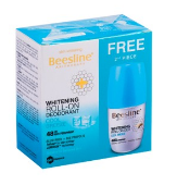Beesline Apitherapy 48H Antiperspirant & Whitening Roll-On Deodorants Cool Breeze Scent for Sensitive Skin (1+1 Free) - parabens