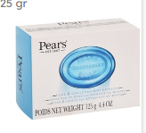 Pears Pure & Gentle Transparent Soap Bar with Mint Extract 125 gr