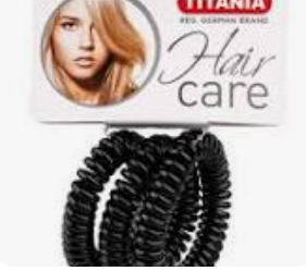 Titania Hair Care Multicolor Spiral Ties 3 per pack - ربطات شعر حلزونية متعددة الألوان من تيتانيا للعناية بالشعر، 3 ربطات في العبوة