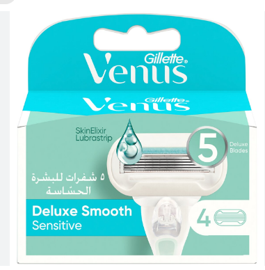 GILLETTE VENUS DELUXE SMOOTH SENSITIVE 4 BLADE
