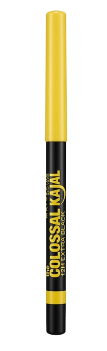 Maybelline The Colossal Kajal Waterproof 12H Pencil Eyeliner with Argan Oil Extra Black - قلم تحديد العيون مايبيلين ذا كولوسال كاجال المقاوم للماء يدوم 12 ساعة، غني بزيت الأرغان، لون أسود فاحم