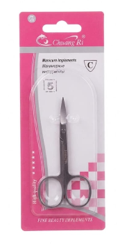 Chuang Ri Stainless Steel Cuticle Scissors 1 pcs - مقص تشوانغ ري المصنوع من الفولاذ المقاوم للصدأ للعناية بالجلد الميت (قطعة واحدة)